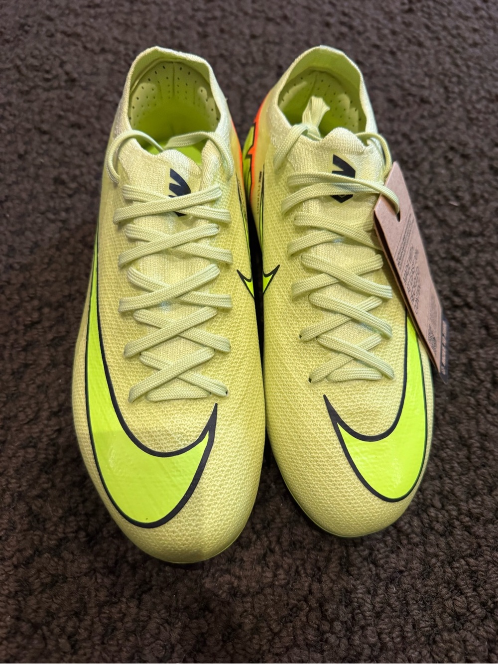 Nike Kids Soccer Shoes - Volt/Black Accents